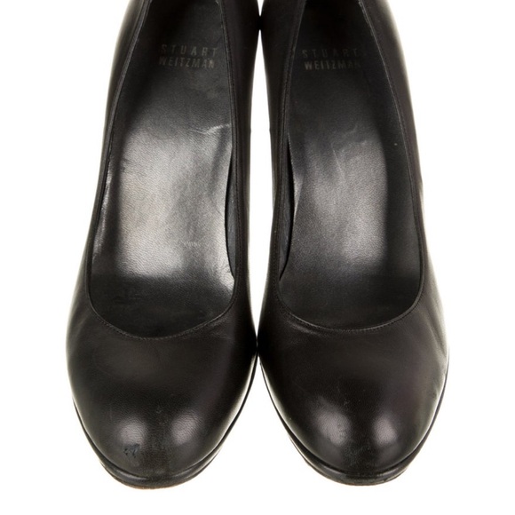 Stuart Weitzman Black Leather Pumps — size 8 — Classics! - Picture 3 of 6